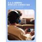 LDNIO headphones H01, ασύρματα & ενσύρματα, 40mm, 1000mAh, ANC, μαύρα