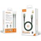 LDNIO καλώδιο USB-C σε USB-C LC101, 65W PD, 1m, γκρι