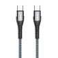 LDNIO καλώδιο USB-C σε USB-C LC101, 65W PD, 1m, γκρι