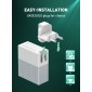 LDNIO φορτιστής τοίχου A2620C με καλώδιο, USB & USB-C, 65W PD, λευκός