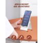 LDNIO βάση smartphone MG07, foldable, 4.7-7.2", λευκή