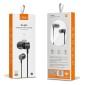 LDNIO earphones με μικρόφωνο HP04, 3.5mm, 1.2m, γκρι