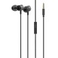 LDNIO earphones με μικρόφωνο HP04, 3.5mm, 1.2m, γκρι
