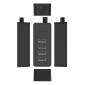 ORICO USB hub W5P-U2, 4x θυρών, USB 2.0, 480Mbps, USB σύνδεση, 1m καλώδιο, μαύρο