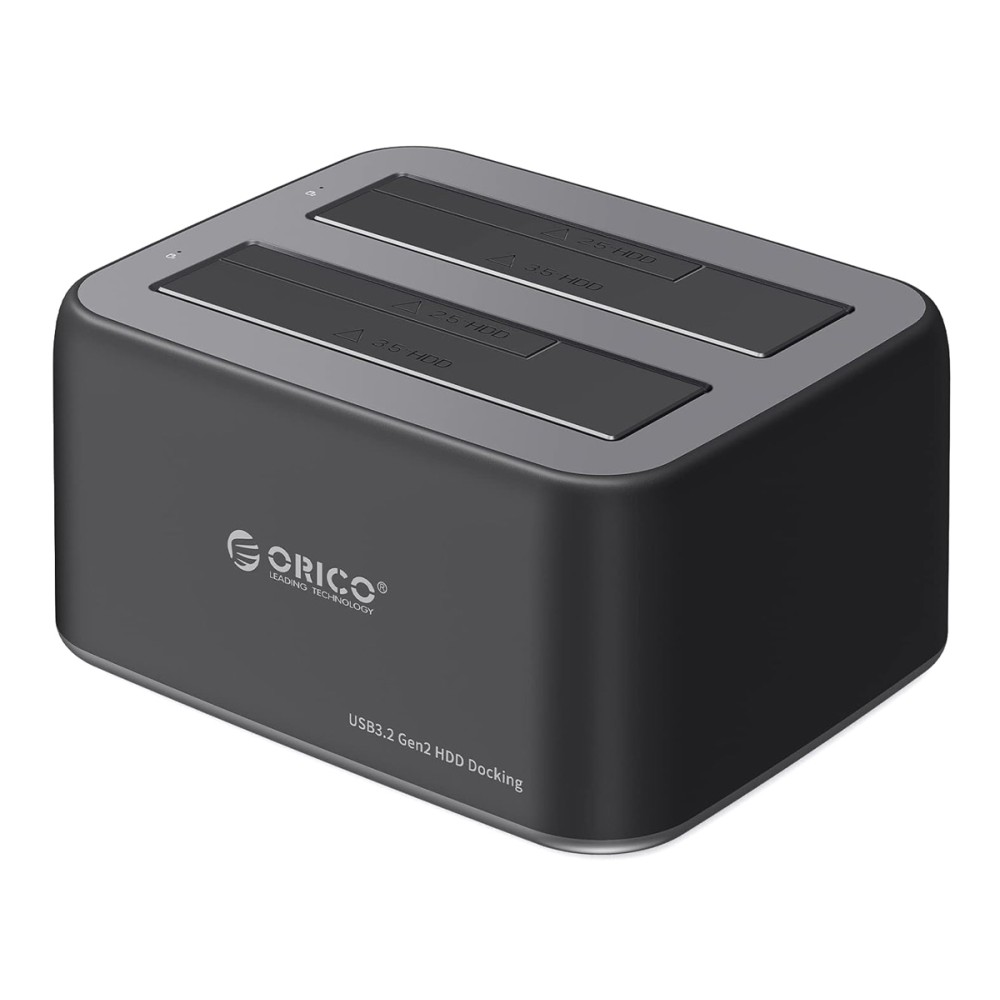 ORICO docking station για 2.5" ή 3.5" SATA HDD/SSD 6829C3-V1, 2 θέσεων, 5Gbps, μαύρο