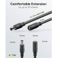 GOOBAY καλώδιο προέκτασης τροφοδοσίας 71401, 5.5x2.5mm, 3m, μαύρο