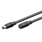 GOOBAY καλώδιο προέκτασης τροφοδοσίας 71401, 5.5x2.5mm, 3m, μαύρο