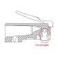 GOOBAY βύσμα RJ45 72500, CAT 5e UTP, διάφανο, 10τμχ
