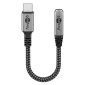 GOOBAY αντάπτορας USB-C σε 3.5mm 74056, γκρι