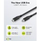 GOOBAY καλώδιο USB-C 74183, USB4, 240W, 40Gbps, 8K/60Hz, 1m, μαύρο