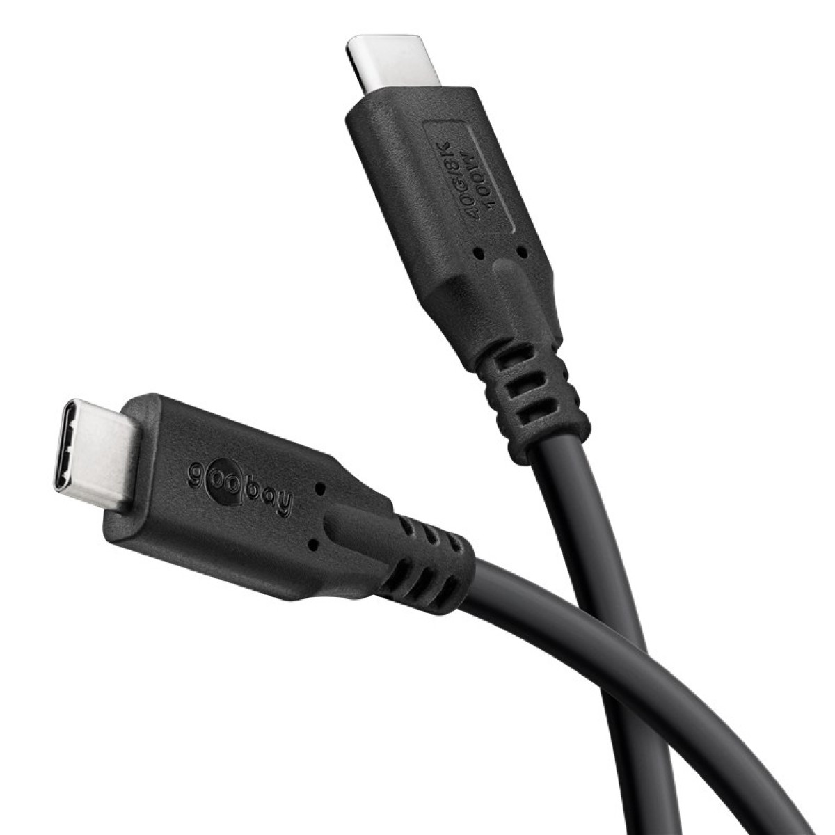 GOOBAY καλώδιο USB-C 74193, USB4, 100W, 40Gbps, 8K/60Hz, 2m, μαύρο