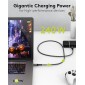 GOOBAY καλώδιο USB-C 74210, USB4, 240W, 40Gbps, 8K/60Hz, 0.50m, γκρι