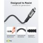 GOOBAY καλώδιο USB-C 74210, USB4, 240W, 40Gbps, 8K/60Hz, 0.50m, γκρι