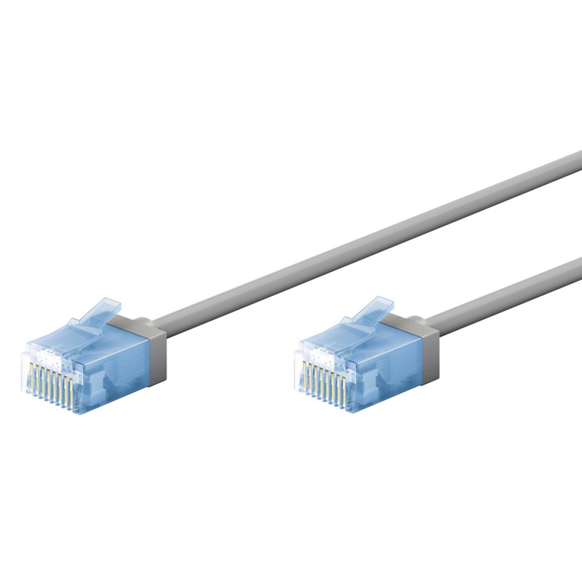 GOOBAY καλώδιο δικτύου 74221, CAT 6A U/UTP, ultra slim, copper, 500MHz, 0.5m, γκρι