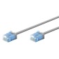 GOOBAY καλώδιο δικτύου 74223, CAT 6A U/UTP, ultra slim, copper, 500MHz, 2m, γκρι
