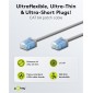 GOOBAY καλώδιο δικτύου 74226, CAT 6A U/UTP, ultra slim, copper, 500MHz, 7.5m, γκρι