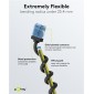 GOOBAY καλώδιο δικτύου 74238, CAT 6A U/UTP, ultra slim, copper, 500MHz, 3m, μαύρο