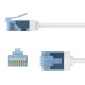 GOOBAY καλώδιο δικτύου 74244, CAT 6A U/UTP, ultra slim, copper, 500MHz, 0.15m, λευκό