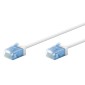 GOOBAY καλώδιο δικτύου 74287, CAT 6A U/UTP, ultra slim, copper, 500MHz, 2m, λευκό