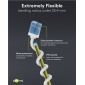 GOOBAY καλώδιο δικτύου 74299, CAT 6A U/UTP, ultra slim, copper, 500MHz, 5m, λευκό