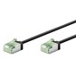 GOOBAY καλώδιο δικτύου 74351, CAT 8.1 U/FTP, ultra slim, copper, 40Gbps, 0.25m, μαύρο