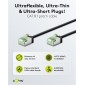 GOOBAY καλώδιο δικτύου 74353, CAT 8.1 U/FTP, ultra slim, copper, 40Gbps, 1m, μαύρο