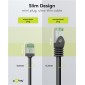 GOOBAY καλώδιο δικτύου 74355, CAT 8.1 U/FTP, ultra slim, copper, 40Gbps, 3m, μαύρο