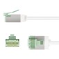 GOOBAY καλώδιο δικτύου 74358, CAT 8.1 U/FTP, ultra slim, copper, 40Gbps, 0.25m, λευκό