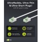 GOOBAY καλώδιο δικτύου 74363, CAT 8.1 U/FTP, ultra slim, copper, 2000MHz, 5m, λευκό