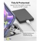 GOOBAY αντάπτορας USB-C 74442, γωνιακός 90°, USB4, 240W, 40Gbps, 8K, γκρι