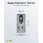 GOOBAY αντάπτορας USB-C 74443, γωνιακός 90°, USB4, 240W, 40Gbps, 8K, γκρι