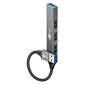 GOOBAY USB hub 74456, 4x θυρών, USB 3.2, 5Gbps, USB σύνδεση, γκρι