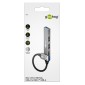 GOOBAY USB hub 74458, 4x θυρών, USB 3.2, 5Gbps, USB σύνδεση, γκρι
