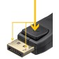 GOOBAY καλώδιο DisplayPort 74759, VESA Certified, 16K/60Hz, 80 Gbps, 1m, μαύρο