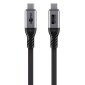 GOOBAY καλώδιο USB-C 74776, USB4, 240W, 80Gbps, 16K/60Hz, 1.5m, μαύρο