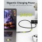 GOOBAY καλώδιο USB-C 74776, USB4, 240W, 80Gbps, 16K/60Hz, 1.5m, μαύρο
