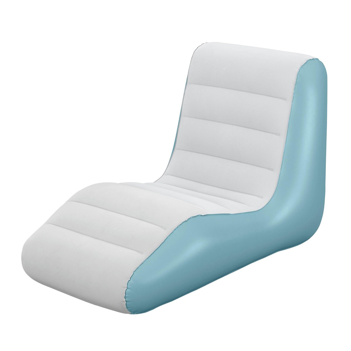 BESTWAY φουσκωτή πολυθρόνα 75127, 133x79x88cm, γαλάζια/λευκή