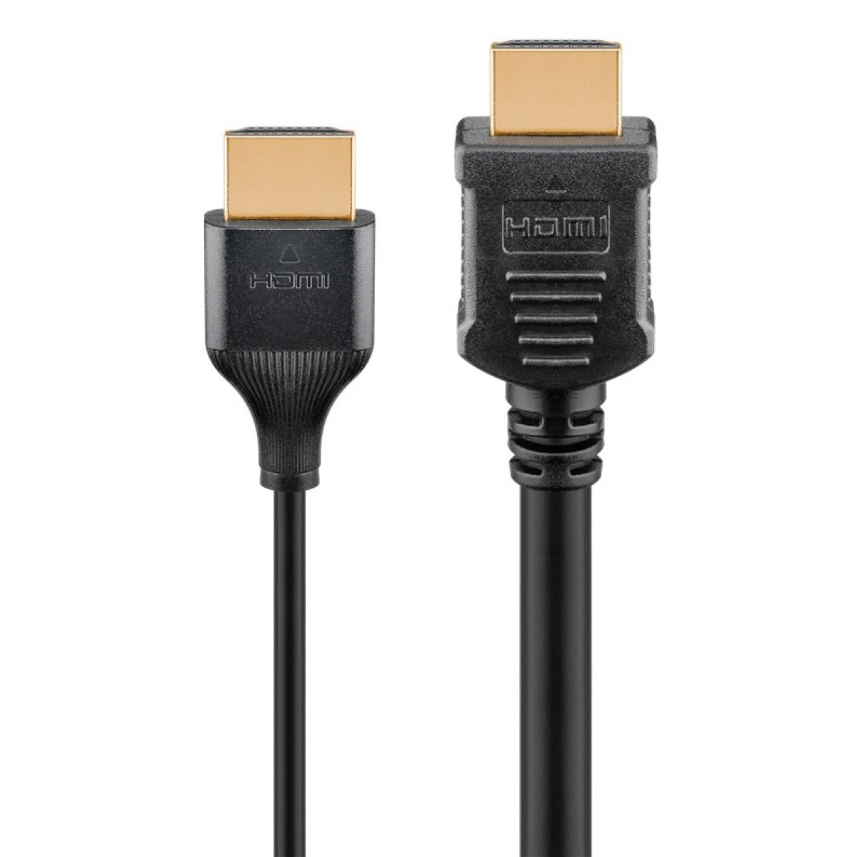 GOOBAY καλώδιο HDMI 75293 με Ethernet, slim, 4K/60Hz, 18 Gbps, 1m, μαύρο
