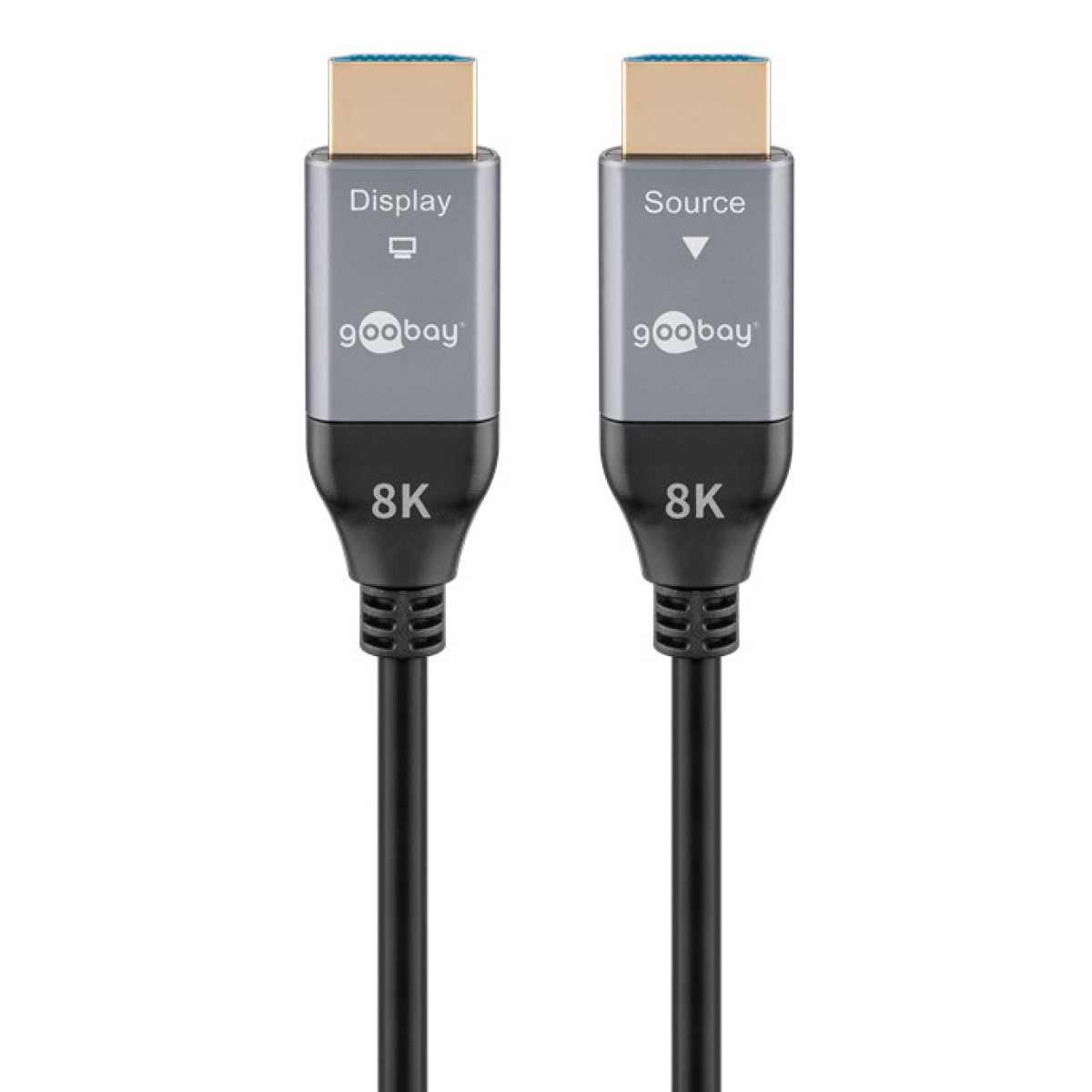 GOOBAY καλώδιο HDMI 2.1 76277 με Ethernet, AOC, 8K/60Hz, 48 Gbps, 40m, μαύρο