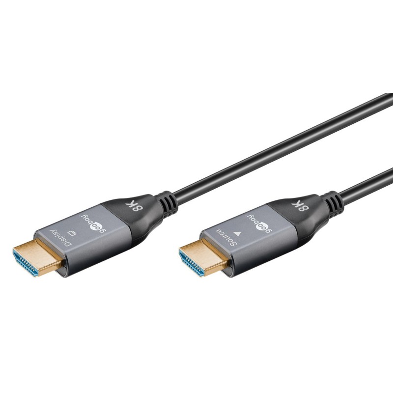 GOOBAY καλώδιο HDMI 2.1 76277 με Ethernet, AOC, 8K/60Hz, 48 Gbps, 40m, μαύρο
