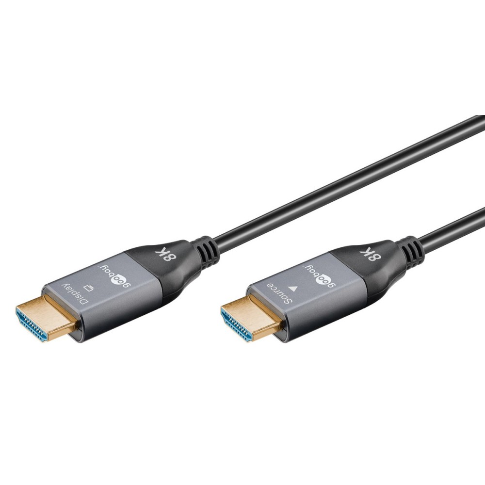 GOOBAY καλώδιο HDMI 2.1 76278 με Ethernet, AOC, 8K/60Hz, 48 Gbps, 50m, μαύρο