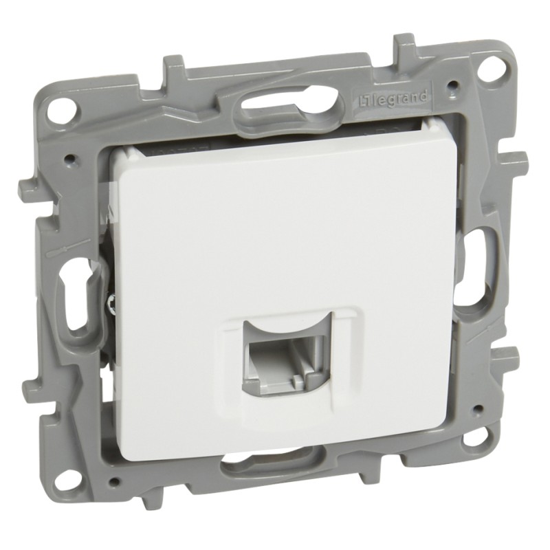 LEGRAND πρίζα RJ11 764569, λευκή