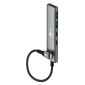 GOOBAY USB hub 76563, 4x θυρών, USB 3.2, 5Gbps, USB-C σύνδεση, γκρι