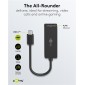 GOOBAY αντάπτορας δικτύου 76579, USB-C, 1000Mbps Ethernet, μαύρος