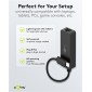 GOOBAY αντάπτορας δικτύου 76579, USB-C, 1000Mbps Ethernet, μαύρος
