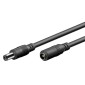 GOOBAY καλώδιο προέκτασης τροφοδοσίας 76671, 5.5x2.1mm, 5m, μαύρο