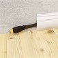 GOOBAY καλώδιο HDMI 77133 με Ethernet, flat, 8K/60Hz, 48 Gbps, 1m, μαύρο