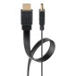 GOOBAY καλώδιο HDMI 77134 με Ethernet, flat, 8K/60Hz, 48 Gbps, 1.5m, μαύρο