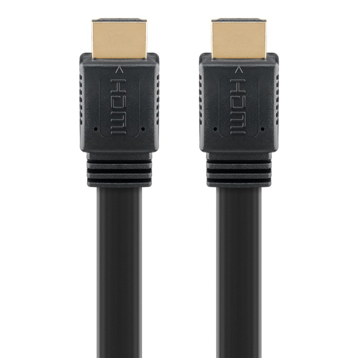GOOBAY καλώδιο HDMI 77135 με Ethernet, flat, 8K/60Hz, 48 Gbps, 2m, μαύρο