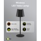 GOOBAY επιτραπέζιο φωτιστικό 77673, 3000K, dimmable, επαναφορτιζόμενο, μαύρο